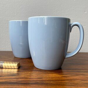 Corelle Stoneware Mugs Set of 2 Light Sky Blue 11oz